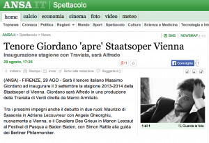 Massimo Giordano Traviata Wiener Staatoper