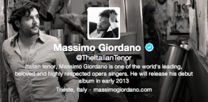Massimo Giordano - Twitter - @TheItalianTenor